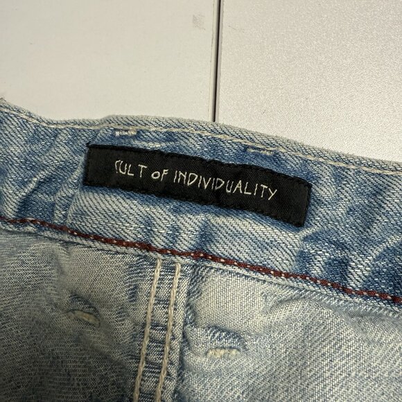 Cult Of Individuality Jeans Shorts Mens 38 Rebel Japanese Denim Selvedge - Picture 10 of 16